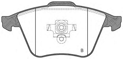 OPEN PARTS bpa096420 -  Комплект тормозных колодок, дисковый тормоз
